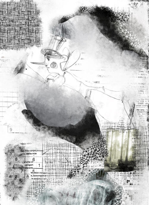 collage del circo in fuga